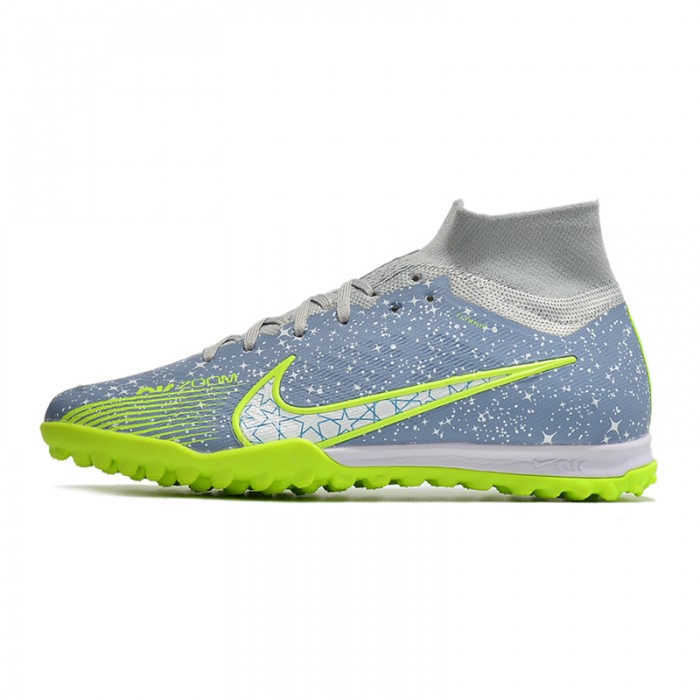 Air Zoom Mercurial Vapor XV Elite TF High Soccer Shoes-Grey/Purple-6160491