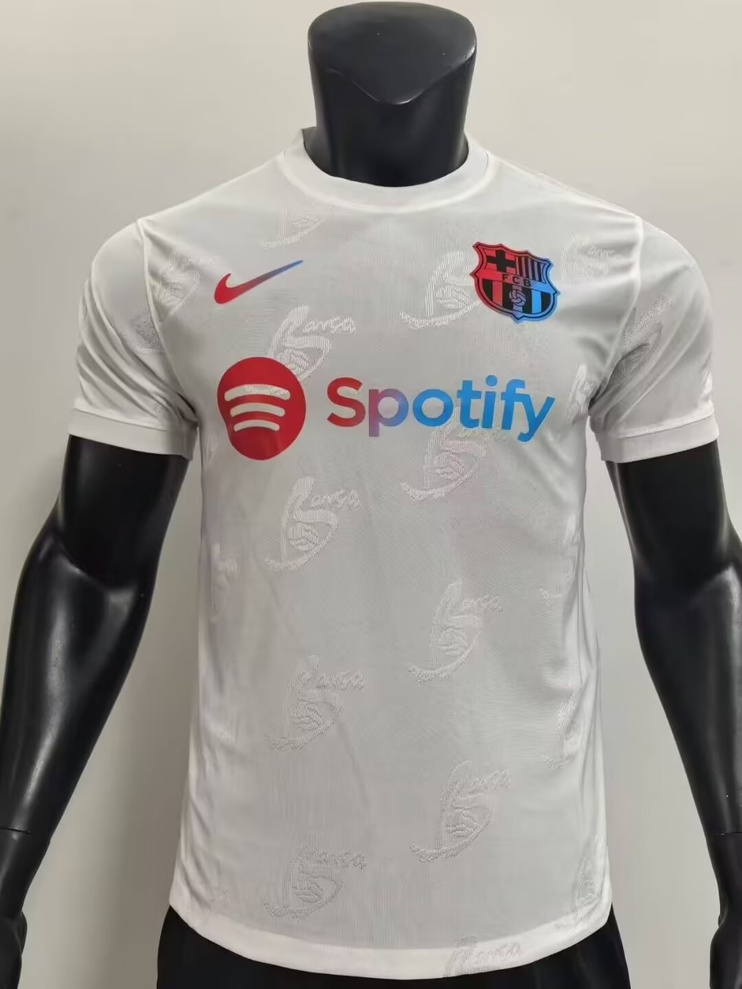 24-25 BAR white Special Edition Player Version Soccer Jersey