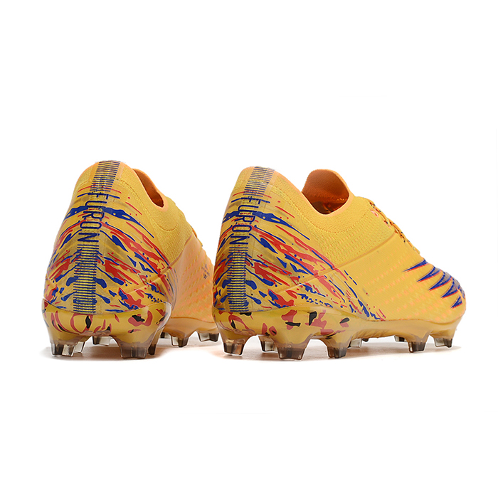 New Balance Vivid Spark Soccer Shoes-Yellow/Purple-4478688