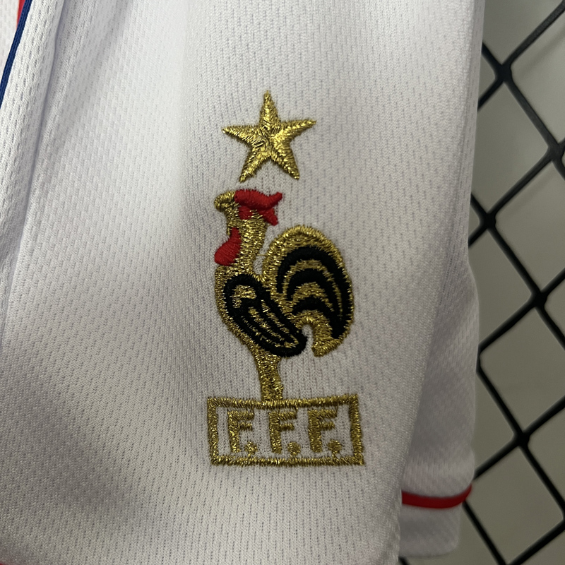 1998 France Home Kids Retro Soccer Jersey