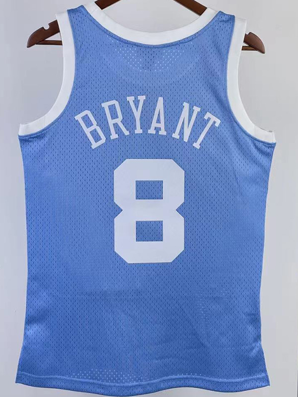 2004-05 LAKERS BRYANT #8 Sky Blue Retro Top Qua...
