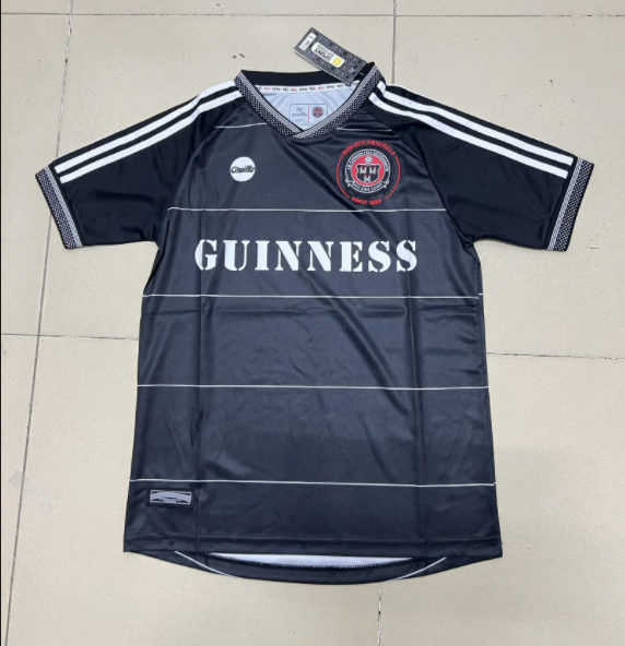 25-26 Bohemian FC black Fans Soccer Jersey