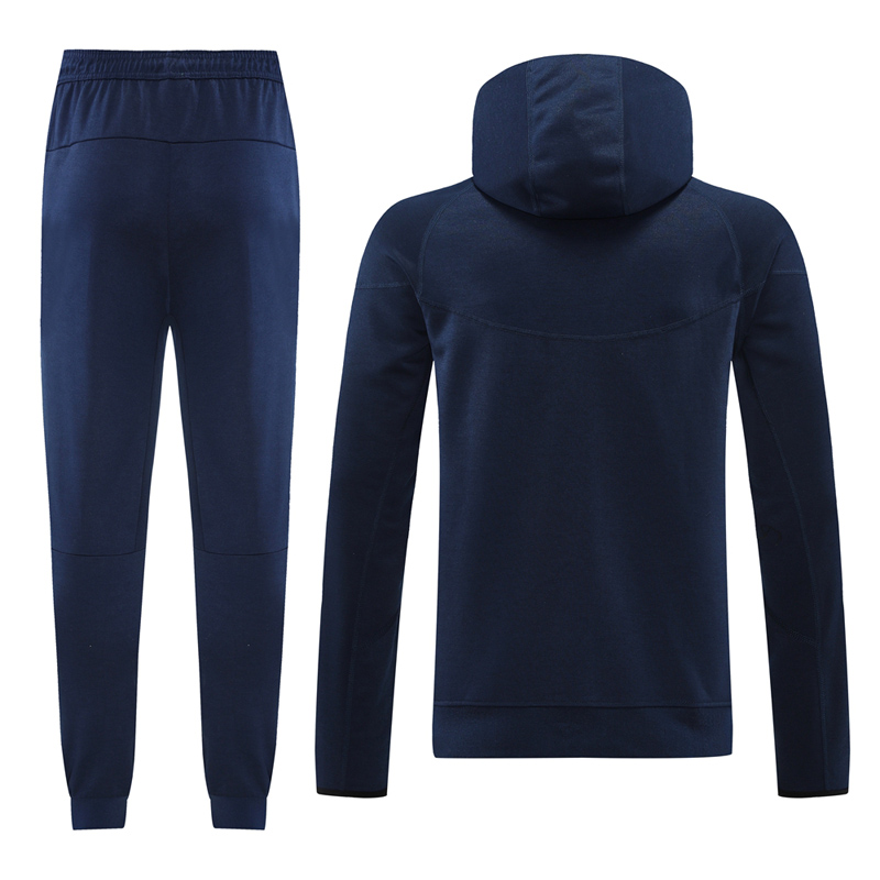 24-25 PSG Royal blue Hoodie Jacket Tracksuit #01