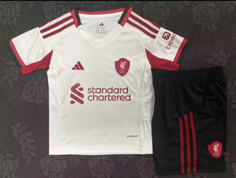 25-26 LIV away Kids Soccer Jersey