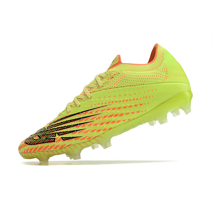 New Balance Vivid Spark Soccer Shoes-Green/Orange-4737538