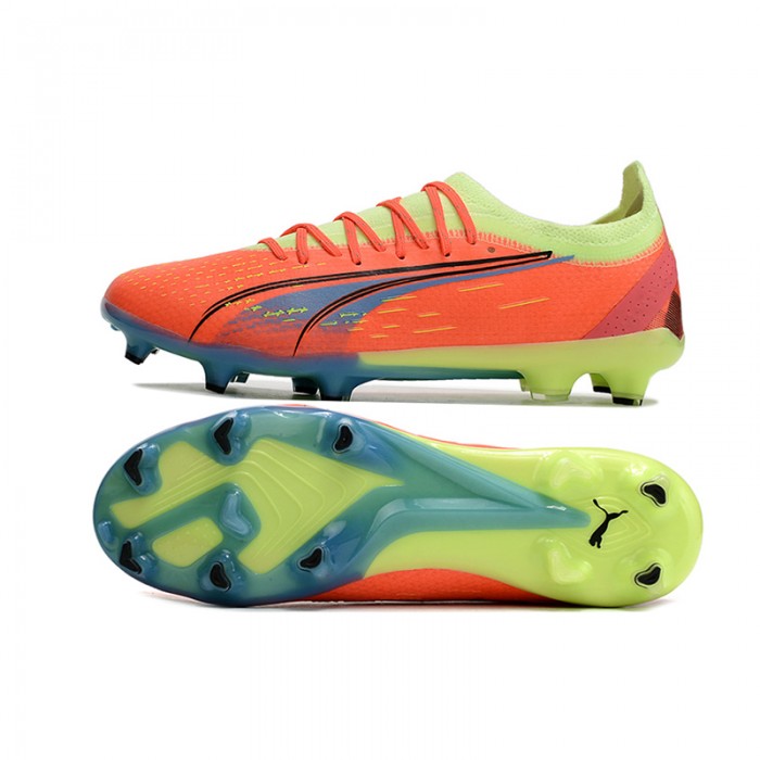 Ultra Ultimate FG Soccer Shoes-Orange/Green-5424602