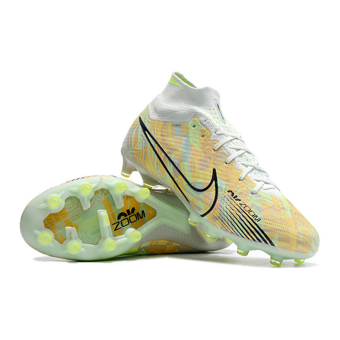 Air Zoom Mercurial Superfly IX Elite AG High Soccer Shoes-Green/Yellow-1291252