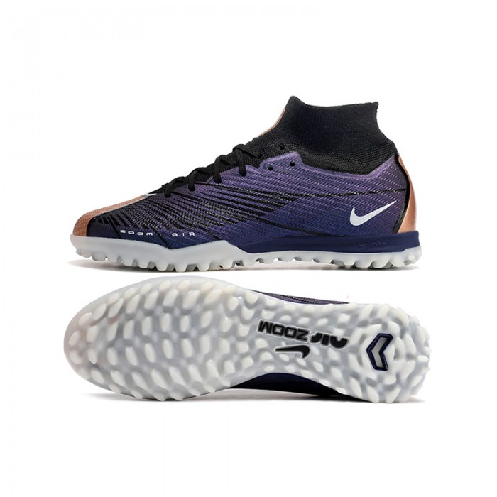 Air Zoom Mercurial Vapor XV Elite TF High Soccer Shoes-Purple/Black-3044838