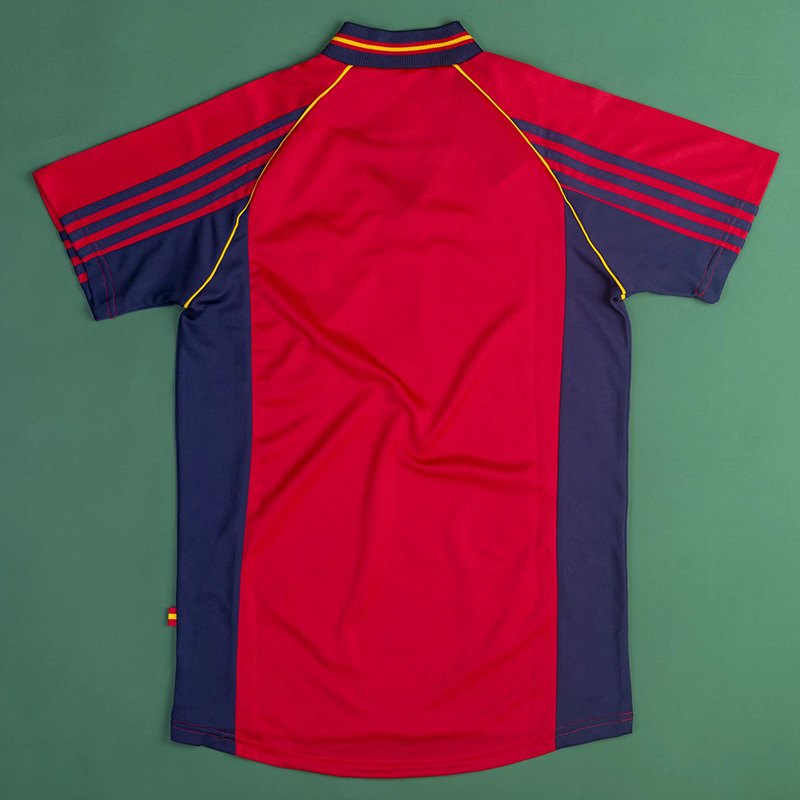 1998 Spain Home Retro Soccer Jersey