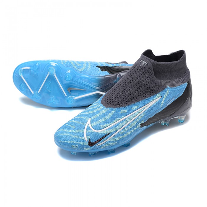 Phantom GX Elite FG High Soccer Shoes-Blue/Black-1768245