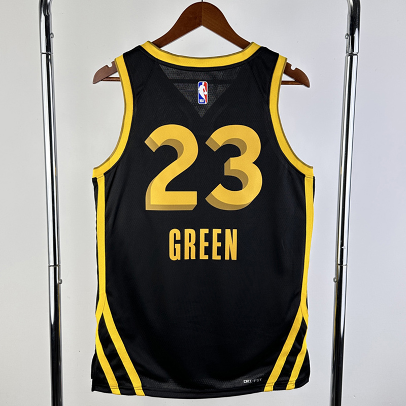 23-24 WARRIORS GREEN #23 Black City Edition Top...