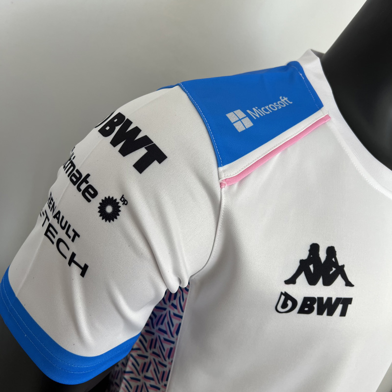 2023 F1 Formula One ALPINE White Racing Suit(圆领)