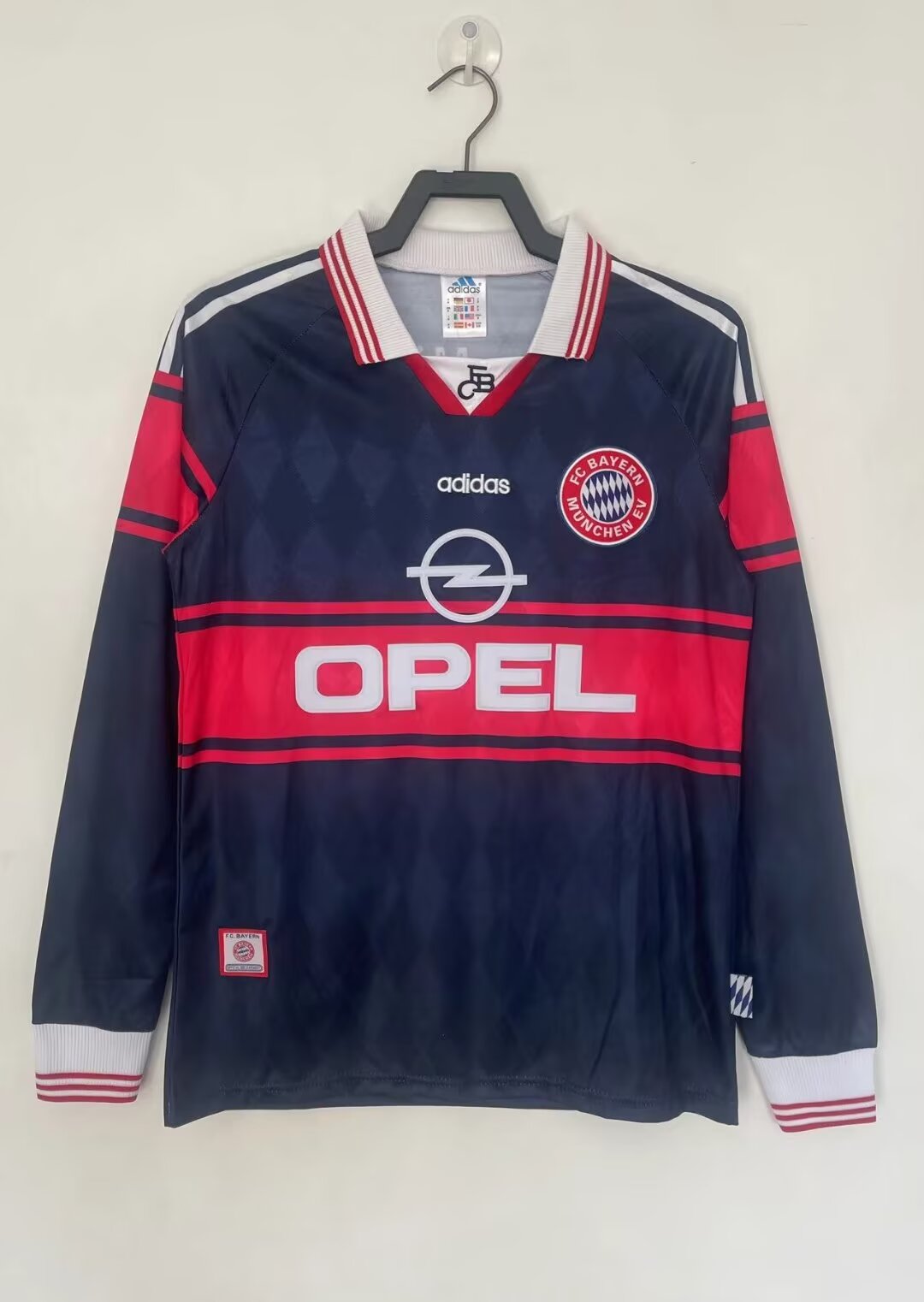 97/99 Bayern Special Edition Long sleeves Fans Soccer Jersey