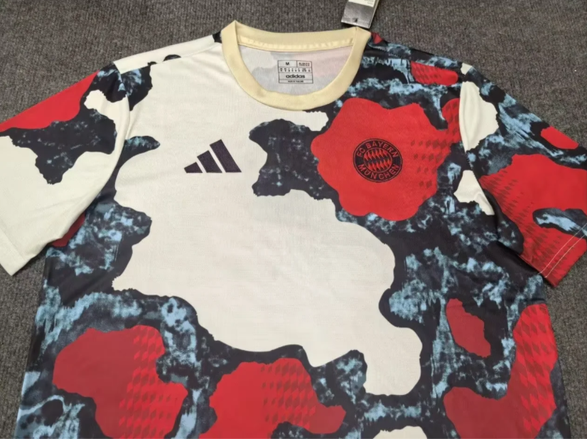 24-25 Bayern Red White Black Training shirts