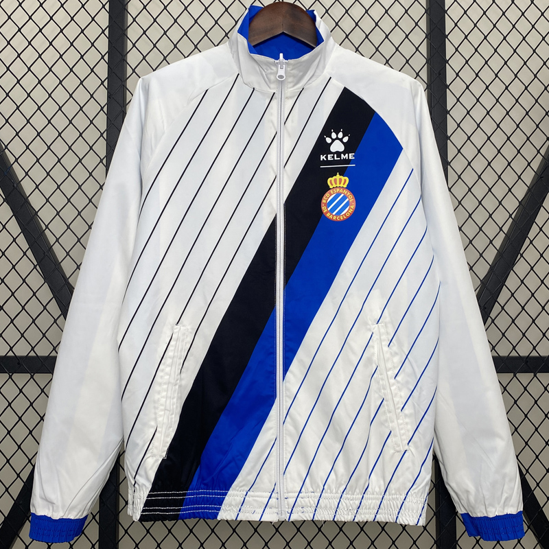 24-25 Espanyol Blue & White Double Sided Windbreaker (双面风衣)