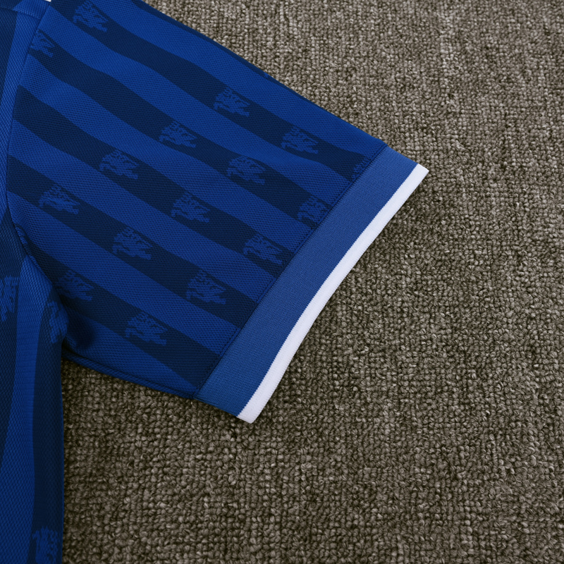 25-26 Man Utd Blue Polo Short Sleeve