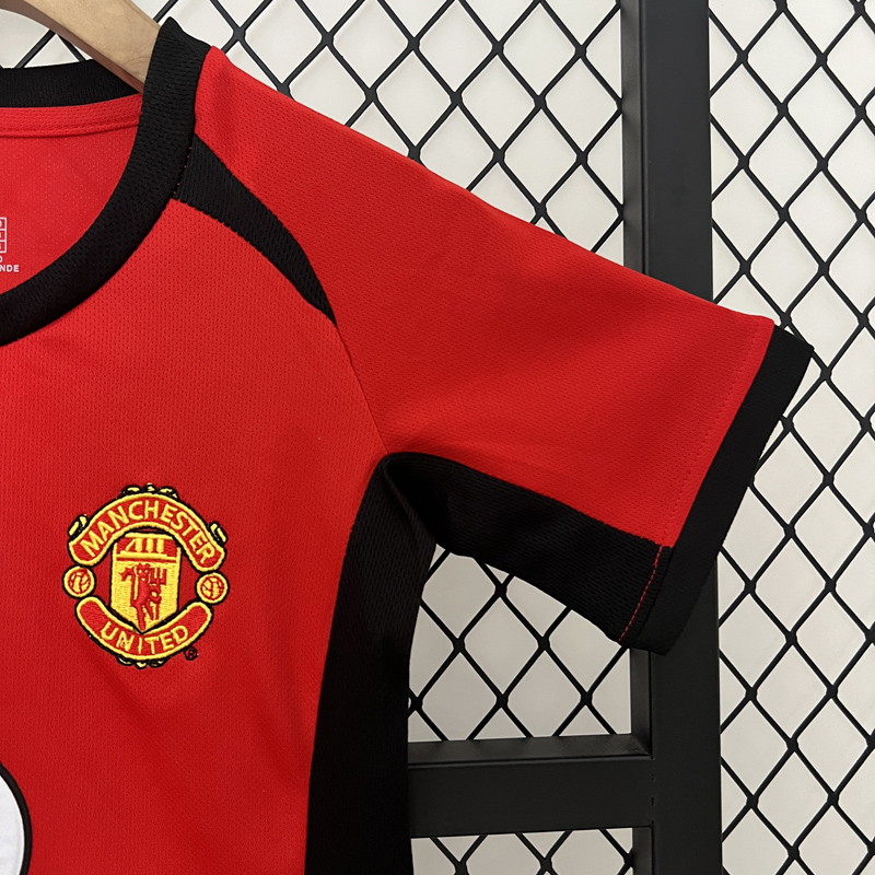2002-2004 Man Utd Home Kids Retro Soccer Jersey