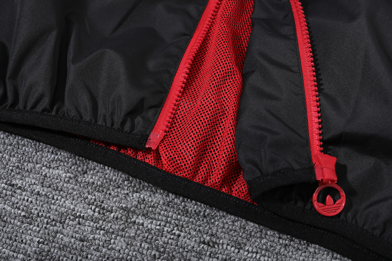 24-25  ManUtd Red Black Windbreaker