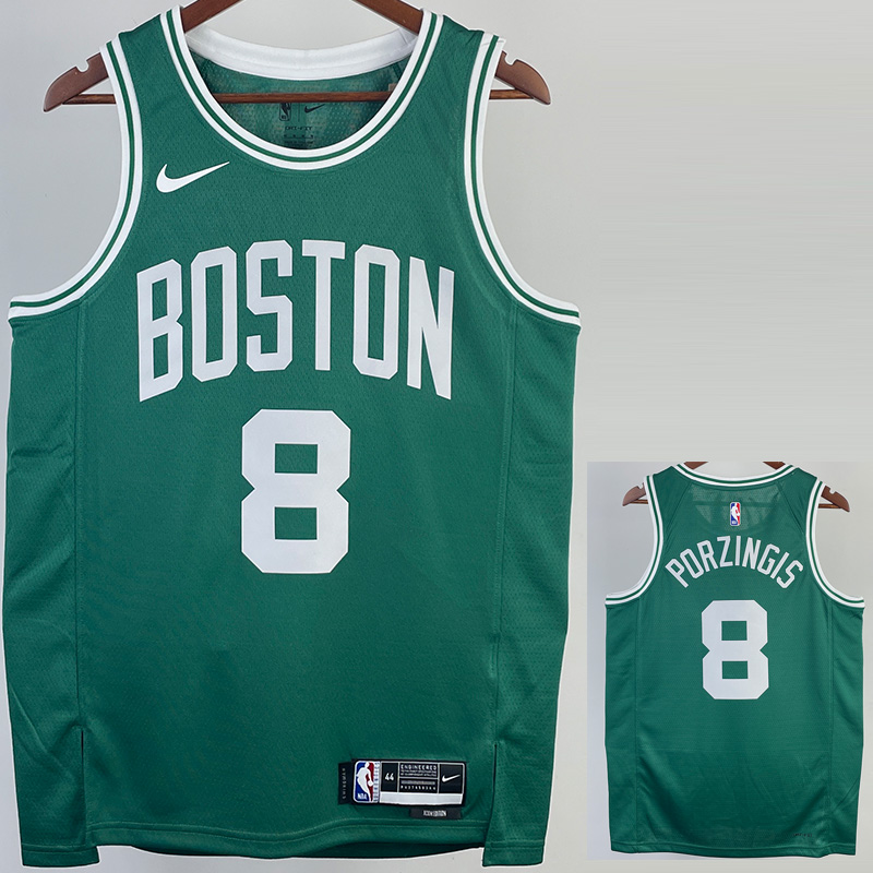 22-23 CELTICS PORZINGIS #8 Green Top Quality Ho...