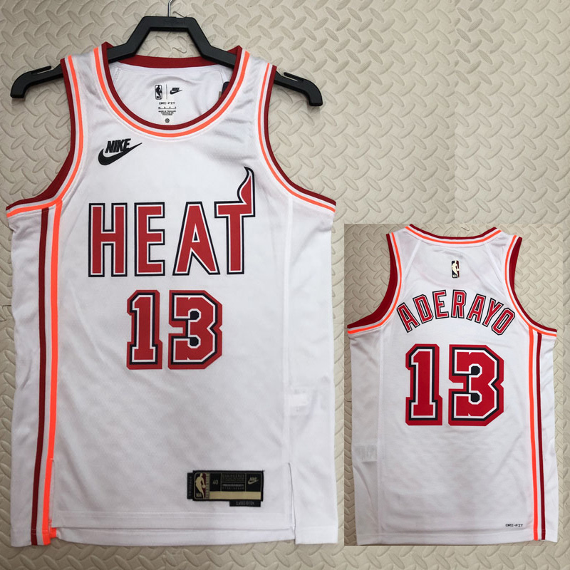 22-23 Heat ADERAYO #13 White Top Quality Hot Pr...