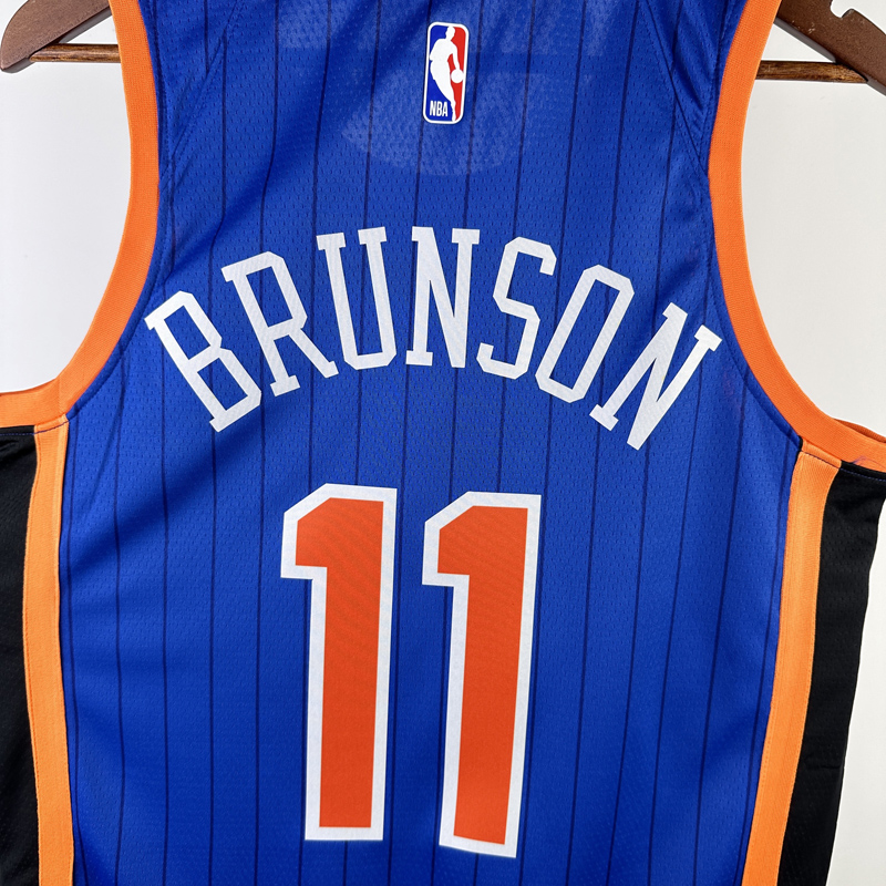 23-24 KNICKS BRUNSON #11 Blue City Edition Top ...