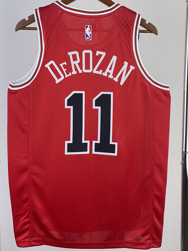 22-23 BULLS DEROZAN #11 Red Top Quality Hot Pre...