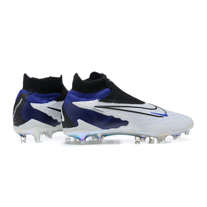 Phantom GX Elite FG High Soccer Shoes-White/Blue-1645808