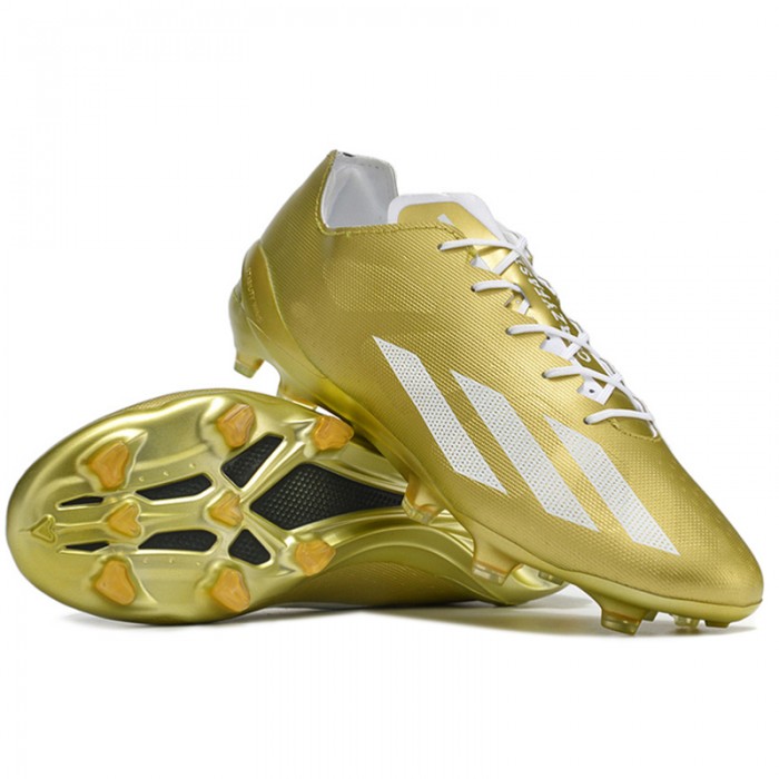 X Crazyfast+ FG Soccer Shoes-Gold/White-6539783