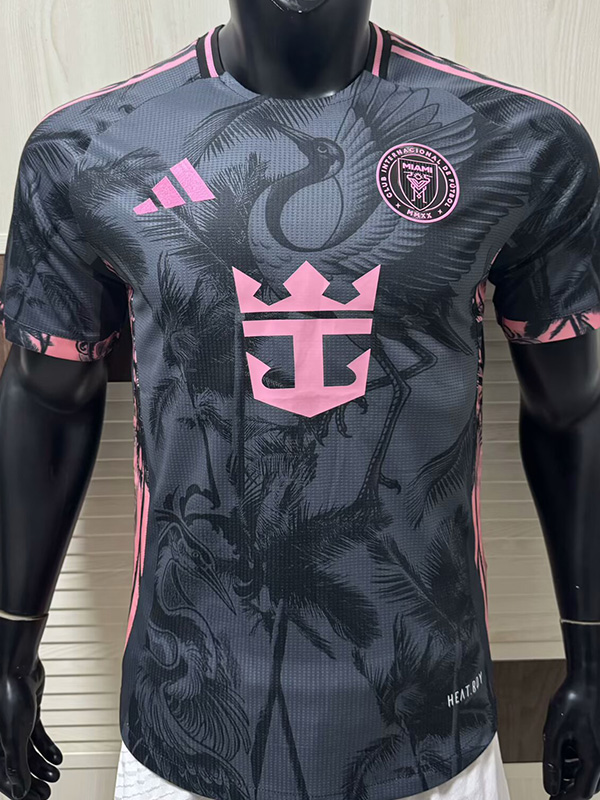 25-26 Inter Miami  Grey Black Special Edition Player Version Soccer Jersey