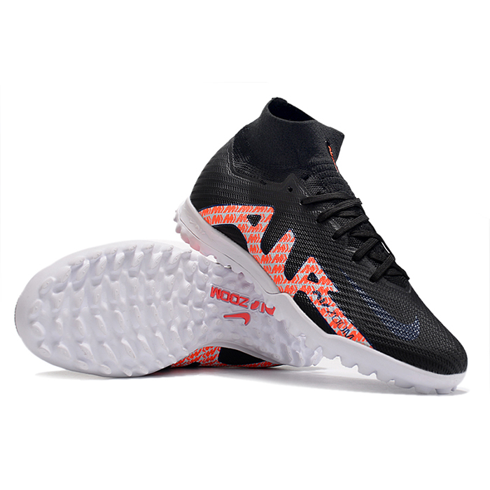 Air Zoom Mercurial Vapor XV Elite TF High Soccer Shoes-Black/Red-5658069