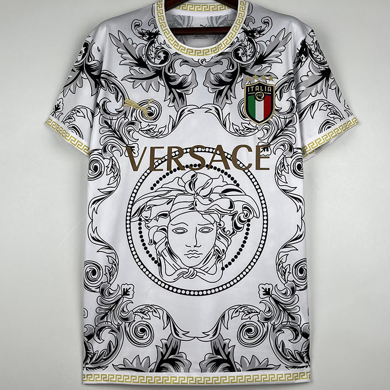 2023 Italy Special Edition White Training Shirt...