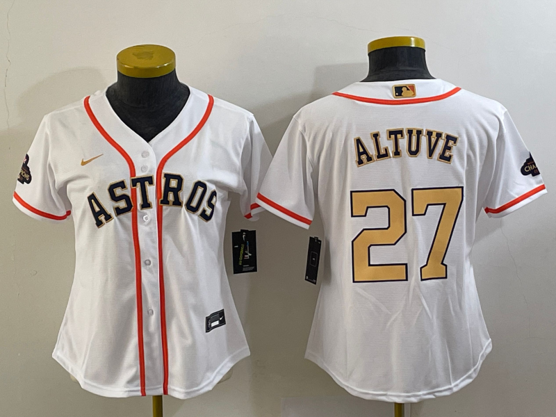 Houston Astros Women's champions baseball jersey ALTUVE 27