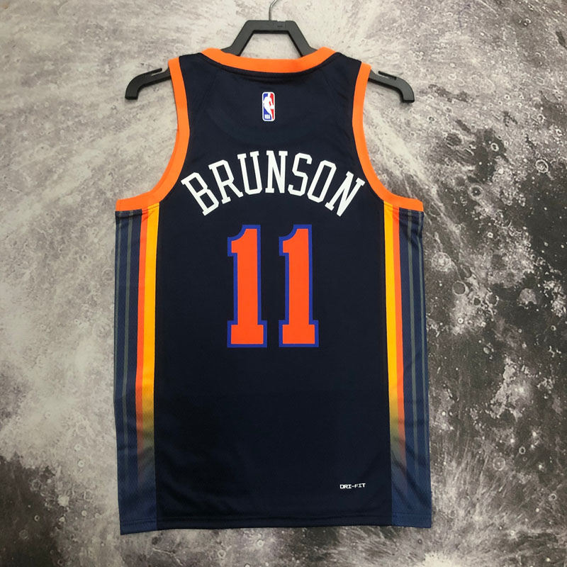 22-23 KNICKS BRUNSON #11 Black Top Quality Hot ...