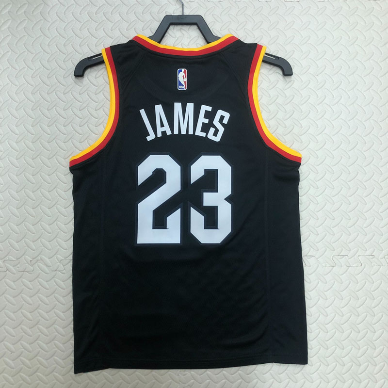 22-23 Cleveland Cavaliers JAMES #23 Black City ...
