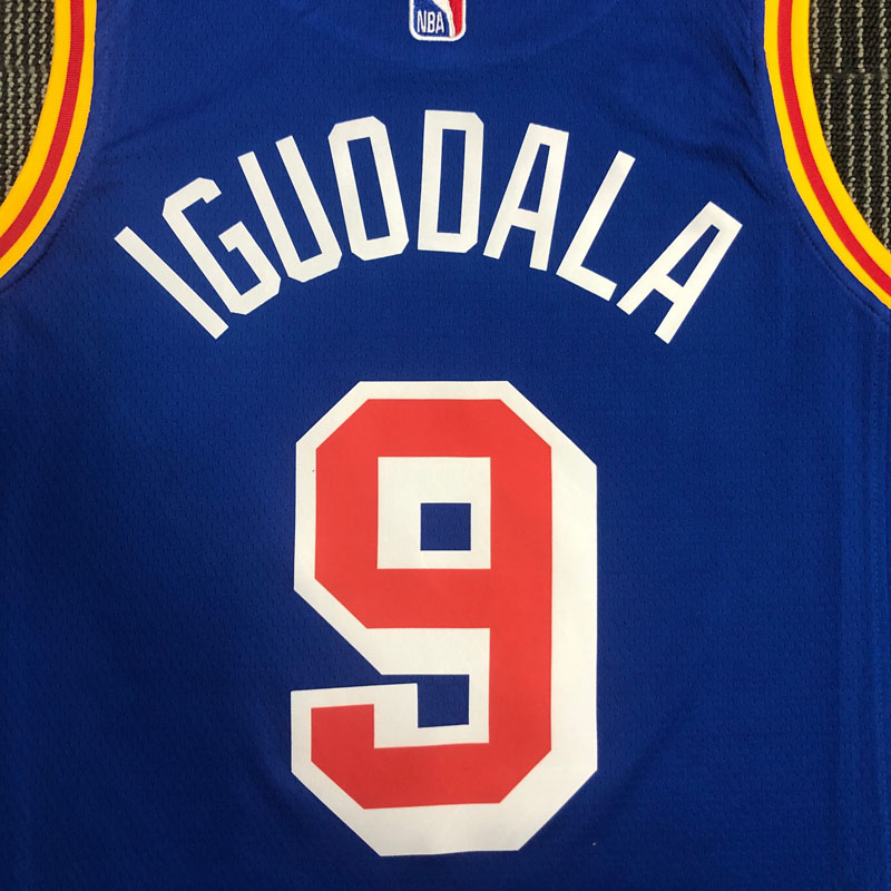 WARRIORS IGUODALA #9 Blue 75th Anniversary Retr...