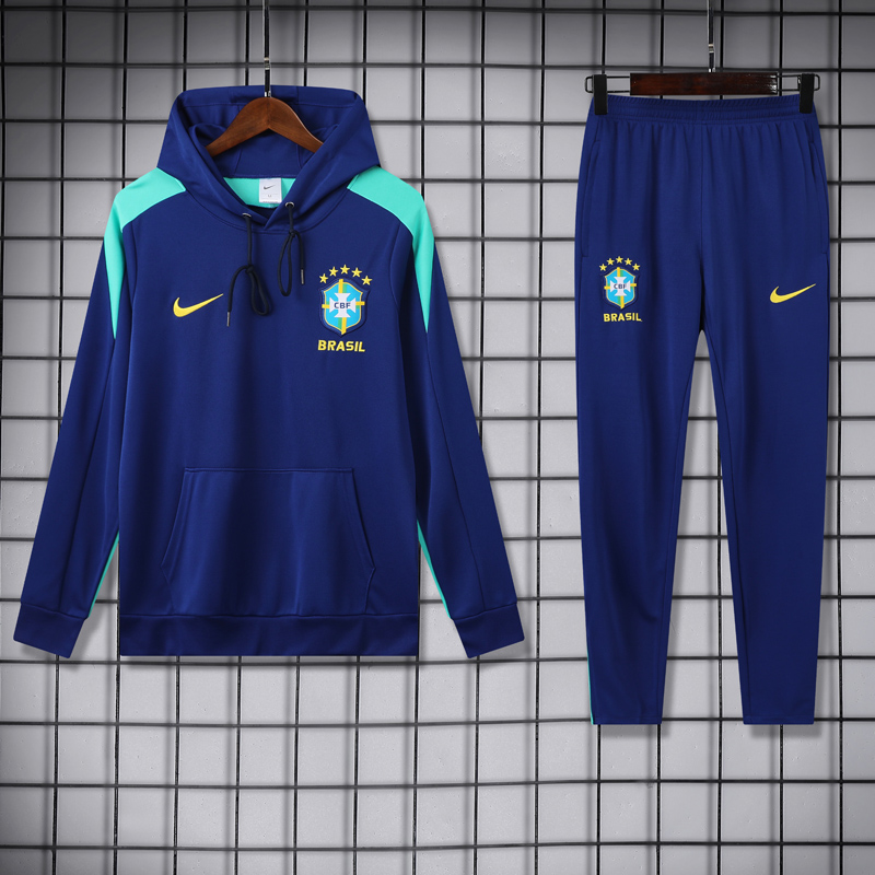 24-25 Brazil Royal blue Hoodie Tracksuit (卫衣套装)