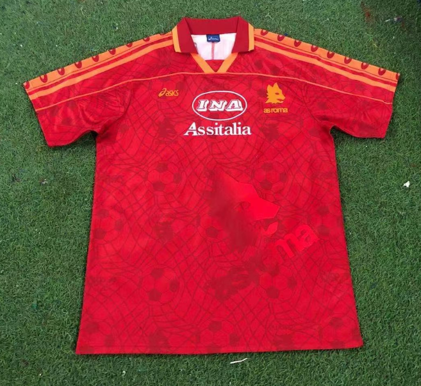 1995-1996 Roma away Retro Soccer Jersey