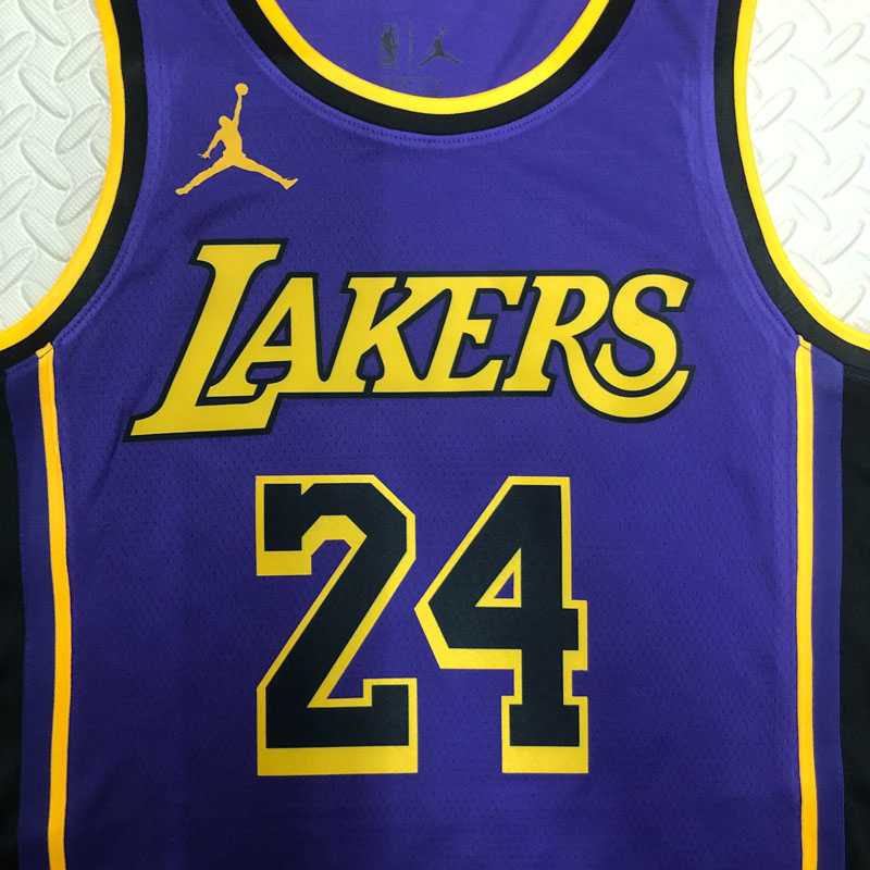 22-23 LAKERS BRYANT #24 Purple Top Quality Hot ...