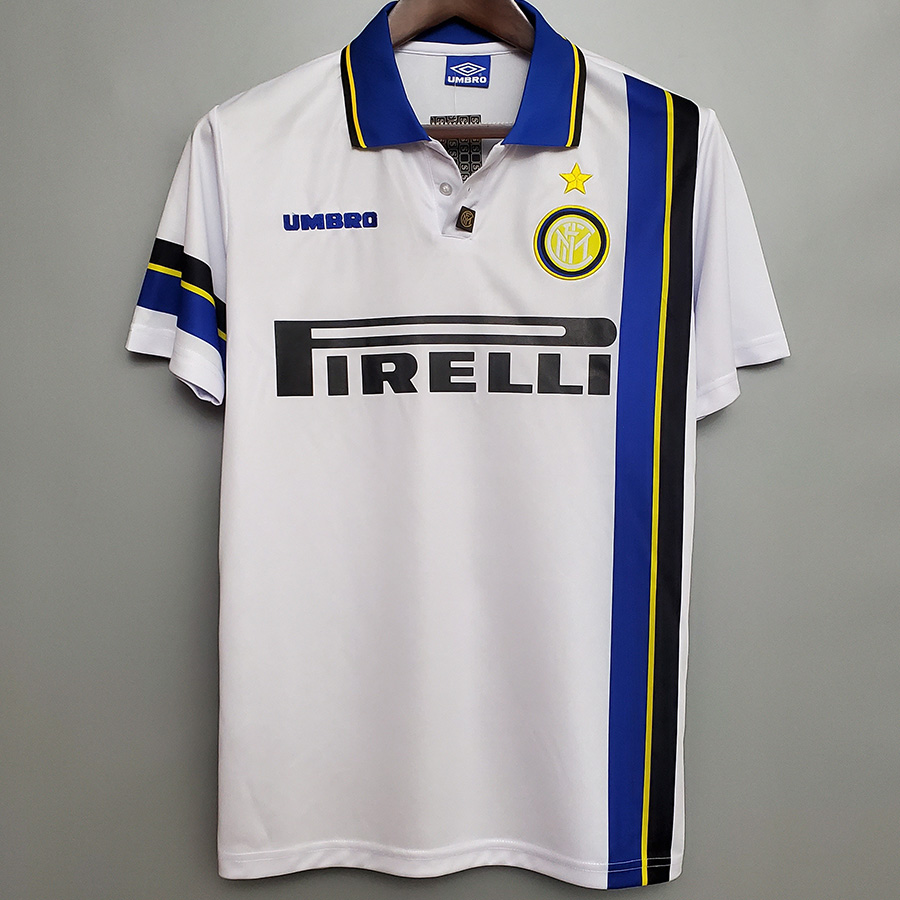 1997-1998 INT Away White Retro Soccer Jersey