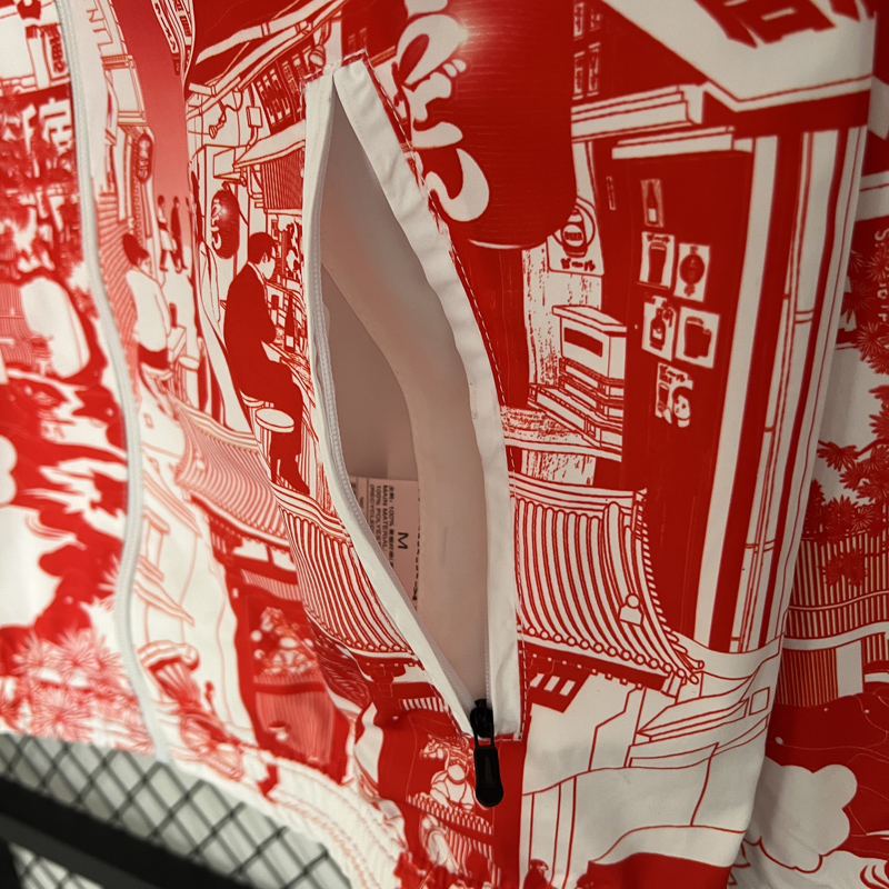 2024 Japan Red & Black Double Sided Windbreaker...