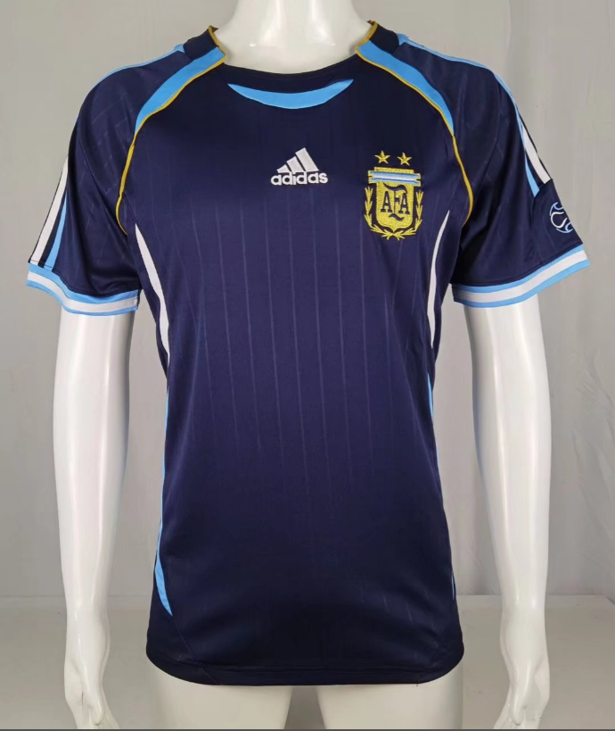 2006 Argentina Away Retro Soccer Jersey