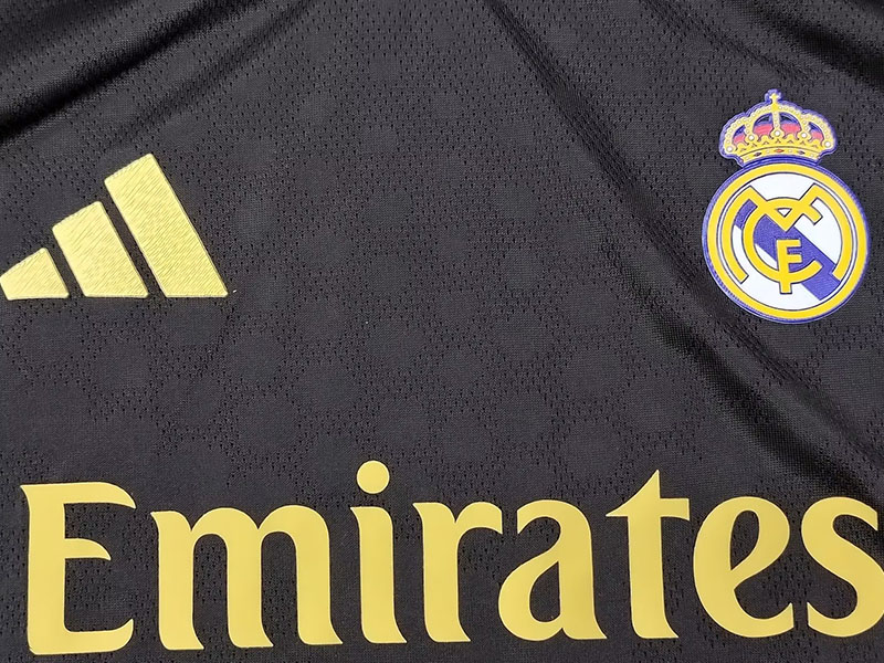 25-26 RMA Black Special Edition Kids Player Version Soccer Jersey (球员童装)