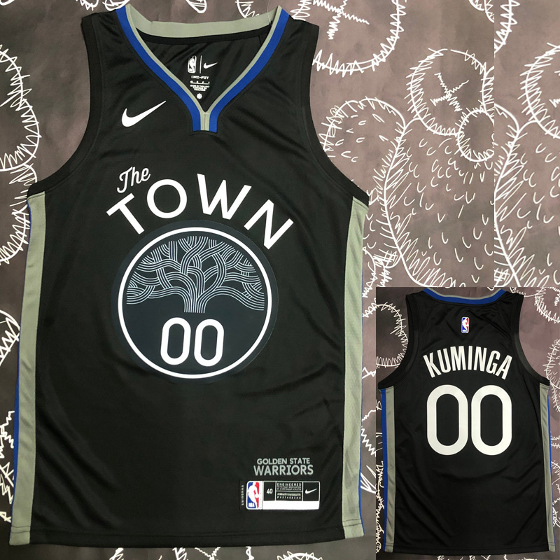 2020 Warriors KUMINGA #00 Black Grey Top Qualit...
