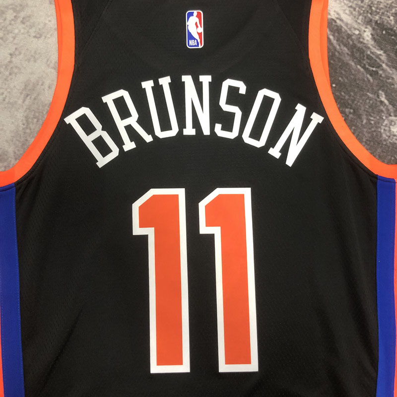 22-23 KNICKS BRUNSON #11 Black City Edition Top...
