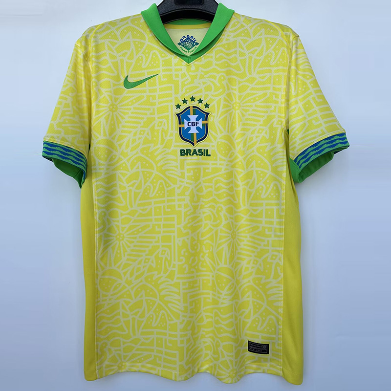 2024 Brazil Home 1:1 Fans Soccer Jersey