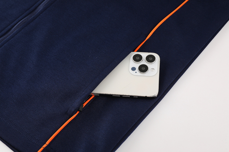 24-25 Marseille Royal blue Hoodie Jacket Tracksuit #01