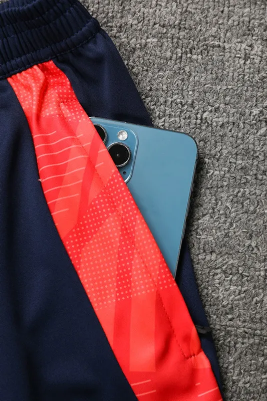 24-25 Man Utd Red black Half Pull Tracksuit (半拉链)(匹印)