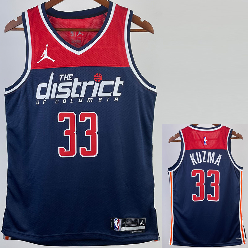 22-23 Wizards KUZMA #33 Royal Blue Top Quality ...