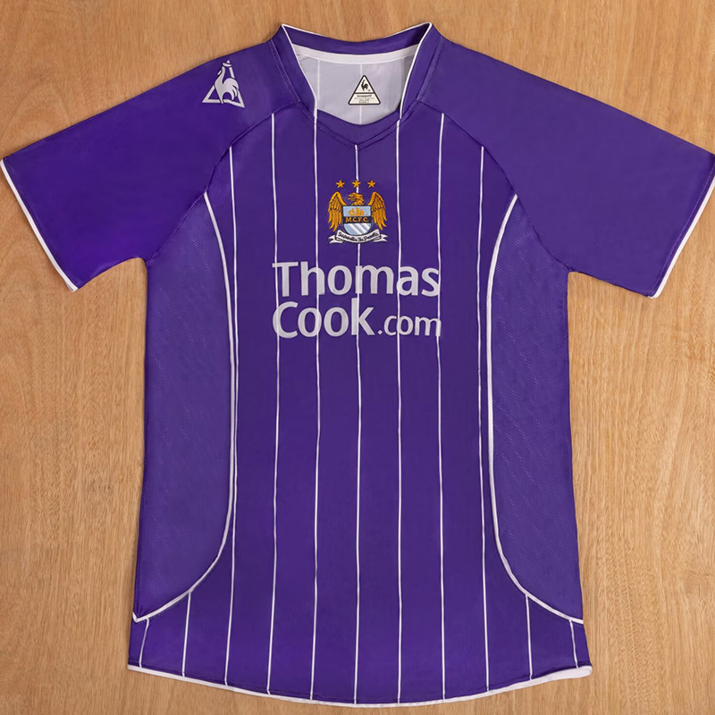 2007-2008 Man City Away Retro Soccer Jersey