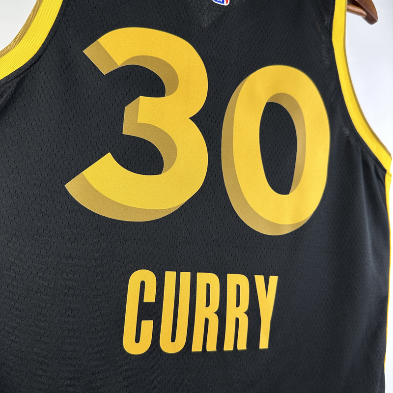 23-24 WARRIORS CURRY #30 Black City Edition Top...